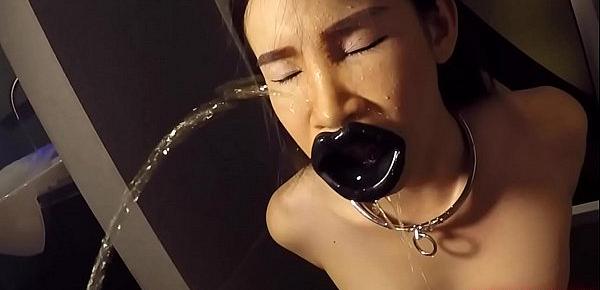  Ladyboy Donut Pissed On And Mouth Fucked